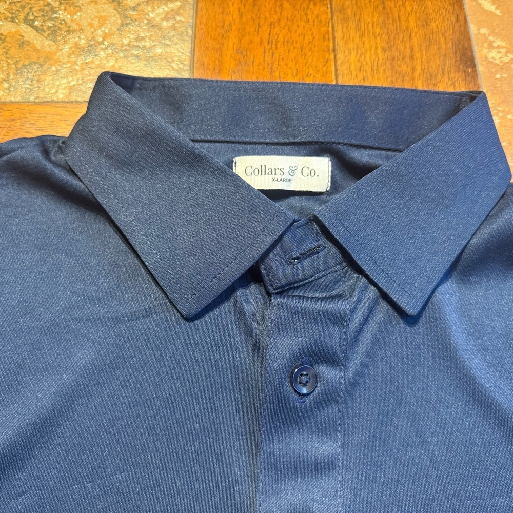 Collars & Co Men's Navy Button Down Shirt